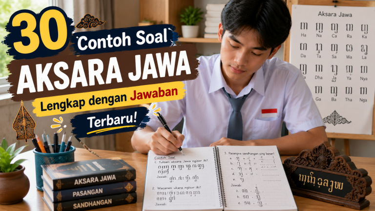 30 Contoh Soal Aksara Jawa Lengkap dengan Jawaban Terbaru