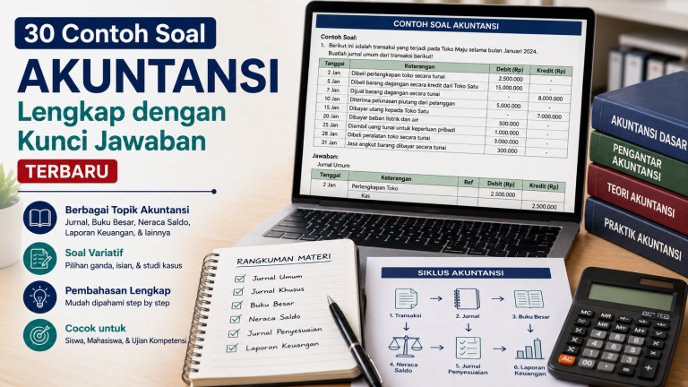 30 Contoh Soal Akuntansi Lengkap dengan Kunci Jawaban Terbaru