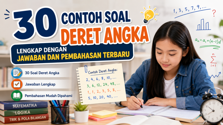 30 Contoh Soal Deret Angka Lengkap dengan Jawaban Terbaru