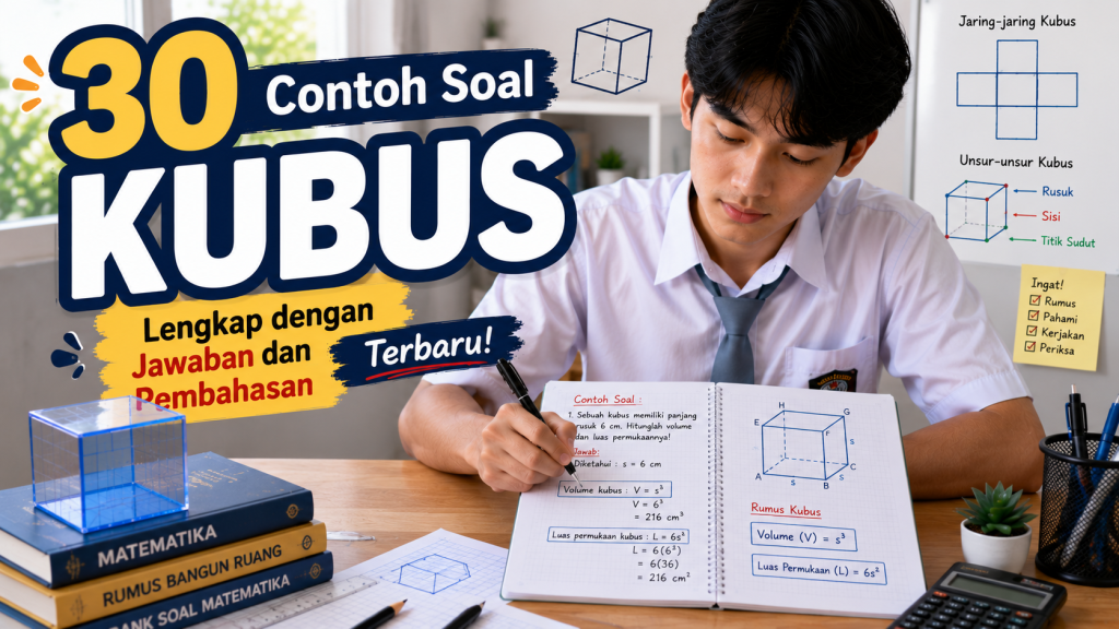 30 Contoh Soal Kubus Lengkap dengan Jawaban dan Pembahasan Terbaru