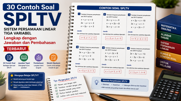 30 Contoh Soal SPLTV Lengkap dengan Jawaban Terbaru