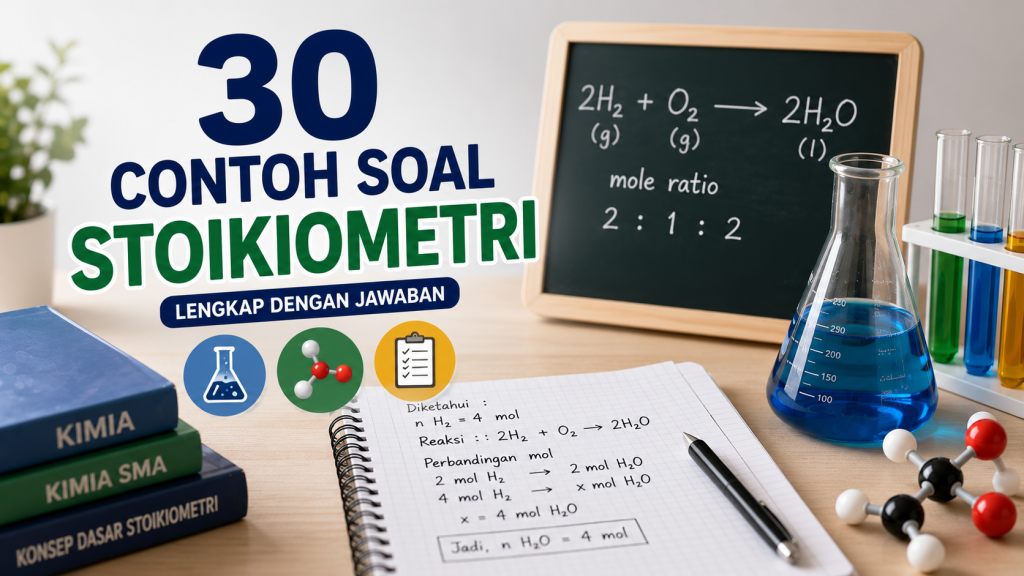 30 Contoh Soal Stoikiometri Lengkap dengan Jawaban 2026