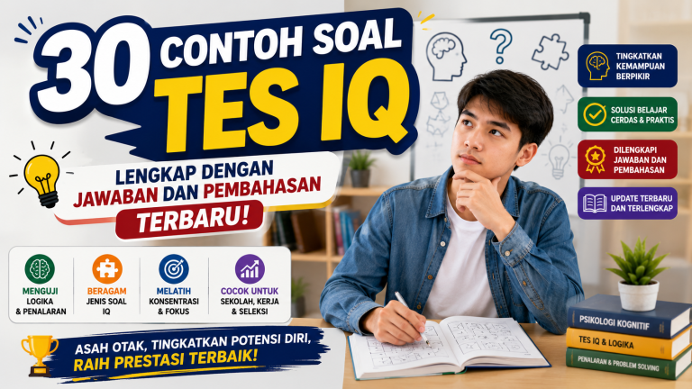 30 Contoh Soal Tes IQ Lengkap dengan Jawaban Terbaru