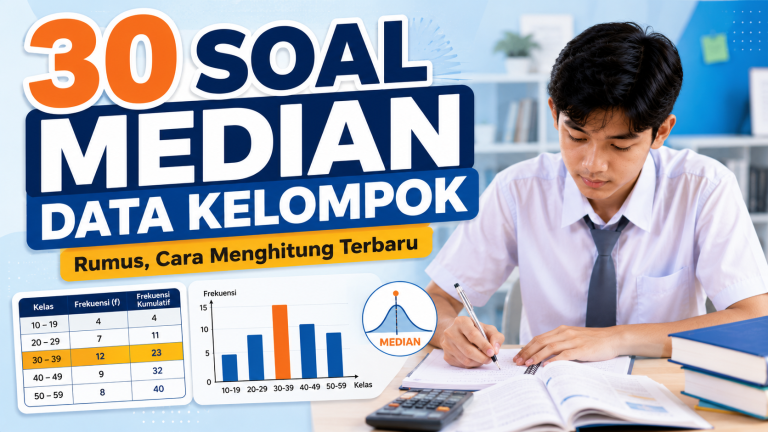 Contoh Soal Median Data Kelompok Lengkap: Rumus & Jawaban