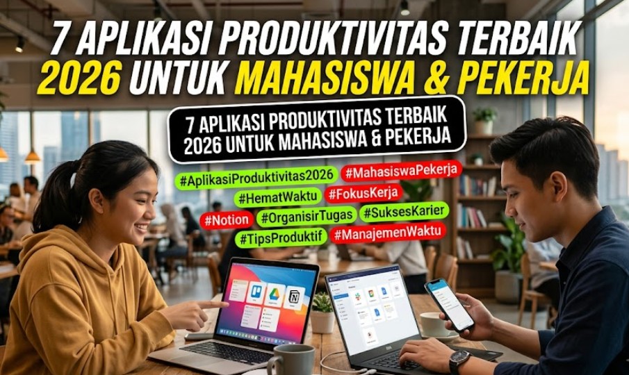7 Aplikasi Produktivitas Terbaik 2026 untuk Mahasiswa & Pekerja