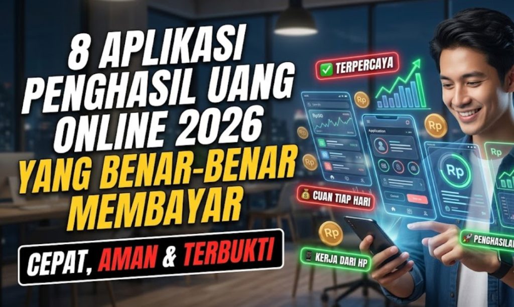 8 Aplikasi Penghasil Uang Online 2026 yang Benar-Benar Membayar