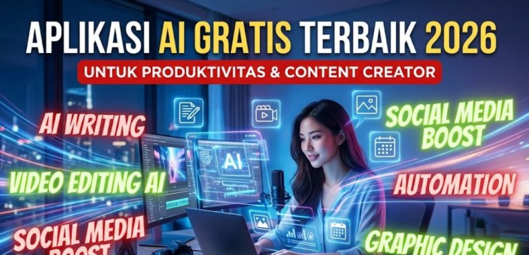 Aplikasi AI Gratis Terbaik 2026 untuk Produktivitas & Content Creator
