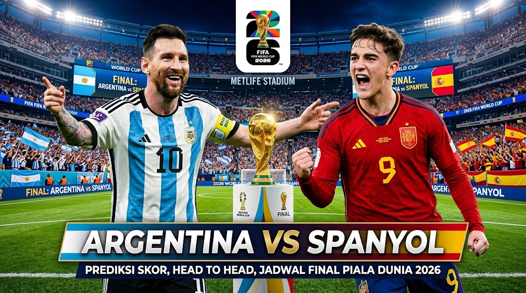 Argentina vs Spanyol: Jadwal Final, Prediksi Skor, H2H