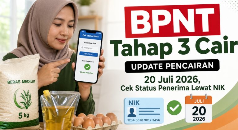 BPNT Tahap 3 Cair 20 Juli 2026, Cek Status Penerima Lewat NIK