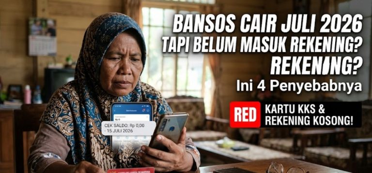 Bansos Cair Juli 2026 tapi Belum Masuk Rekening? Ini 4 Penyebabnya