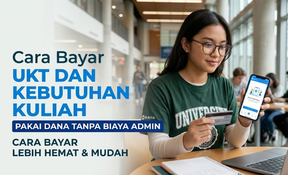 Cara Bayar UKT dan Kebutuhan Kuliah Pakai DANA Tanpa Biaya Admin