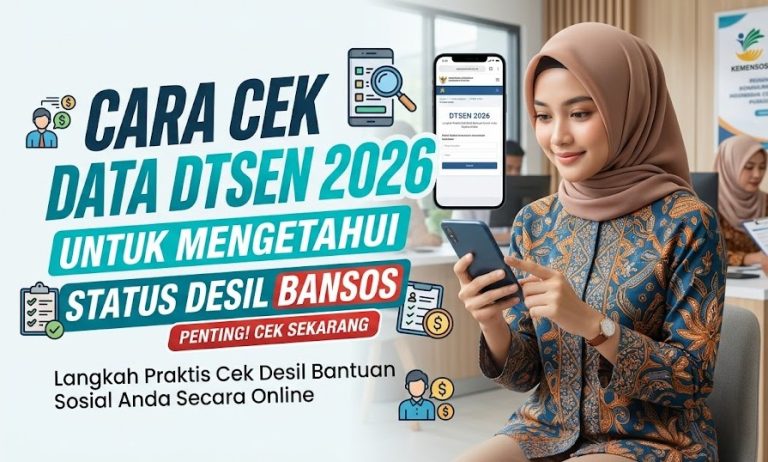 Cara Cek Data DTSEN 2026 untuk Mengetahui Status Desil Bansos