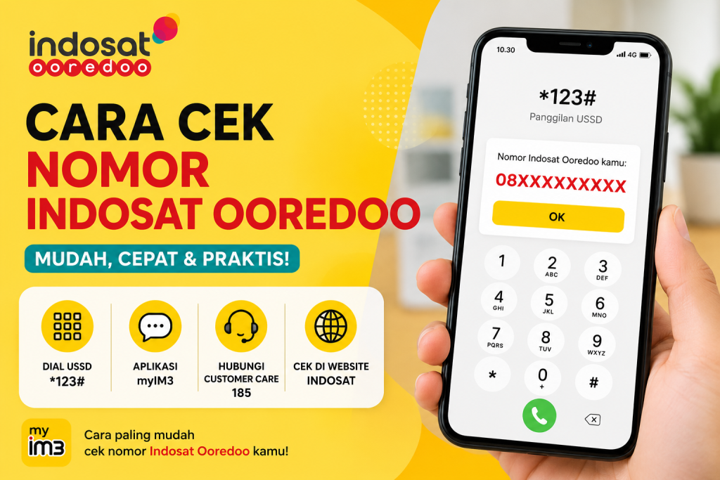 Cara Cek Nomor Indosat Ooredoo