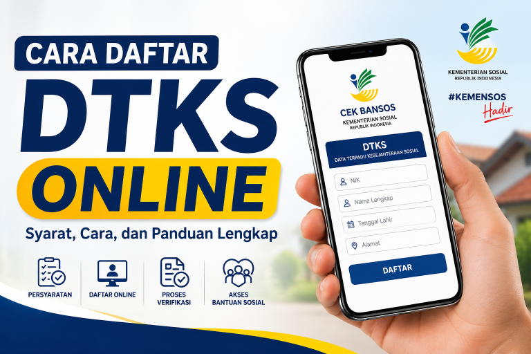 Cara Daftar DTKS Online untuk Anak Sekolah di Kemensos.go.id