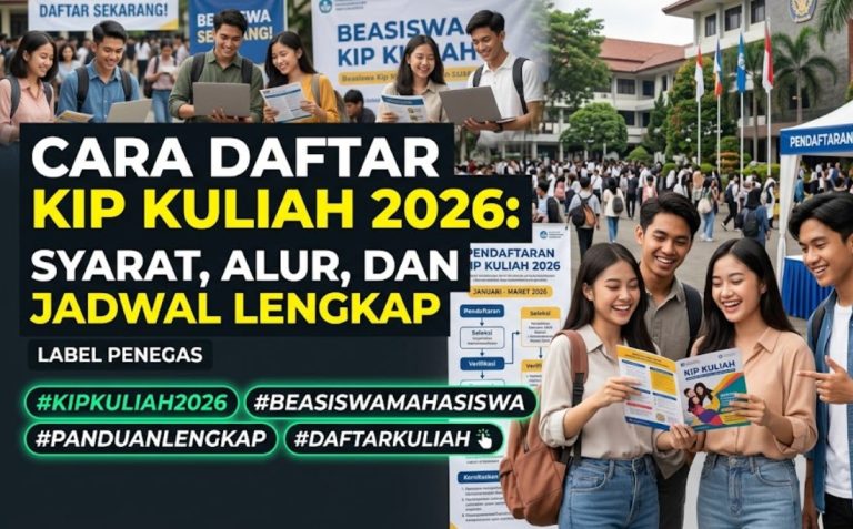 Cara Daftar KIP Kuliah 2026: Syarat, Alur, dan Jadwal Lengkap