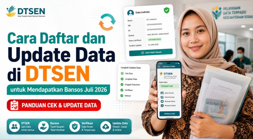 Cara Daftar dan Update Data di DTSEN