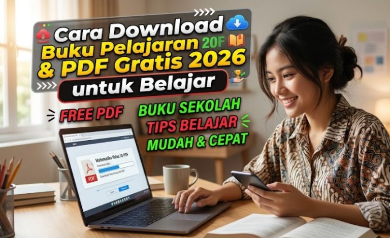 Cara Download Buku Pelajaran & PDF Gratis 2026 untuk Belajar