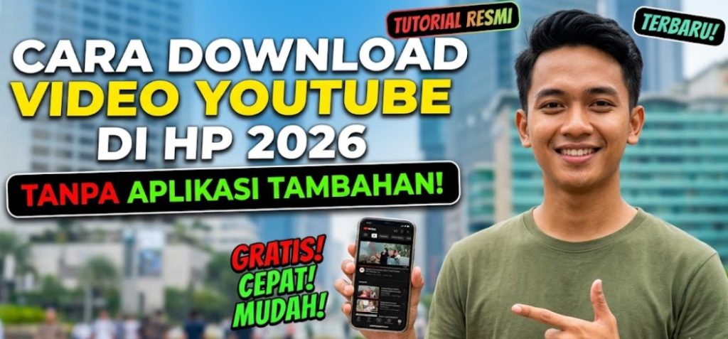 Cara Download Video YouTube di HP 2026 Tanpa Aplikasi Tambahan