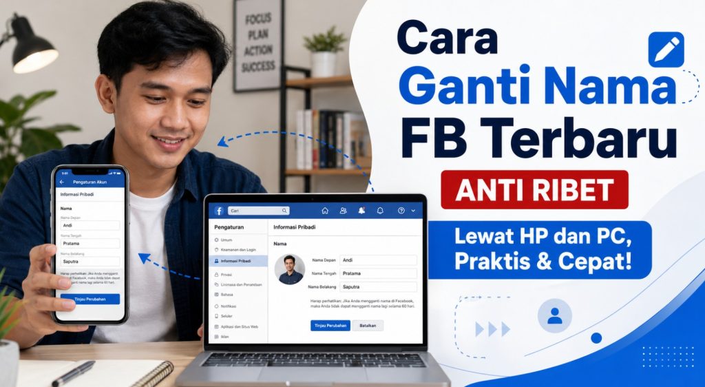 Cara Ganti Nama FB Terbaru Lewat HP dan PC, Praktis & Cepat!
