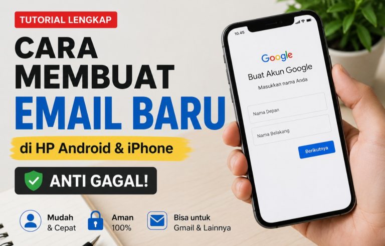 Cara Membuat Email Baru di HP Android & iPhone, Anti Gagal!