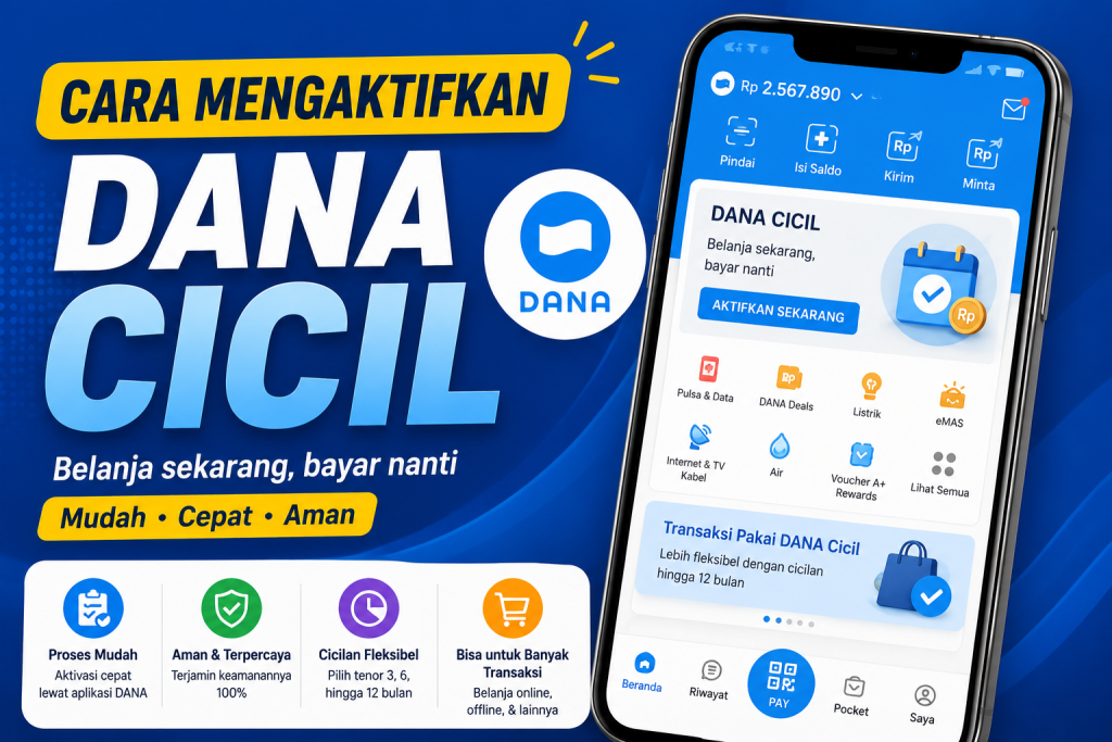 Cara Mengaktifkan Dana Cicil