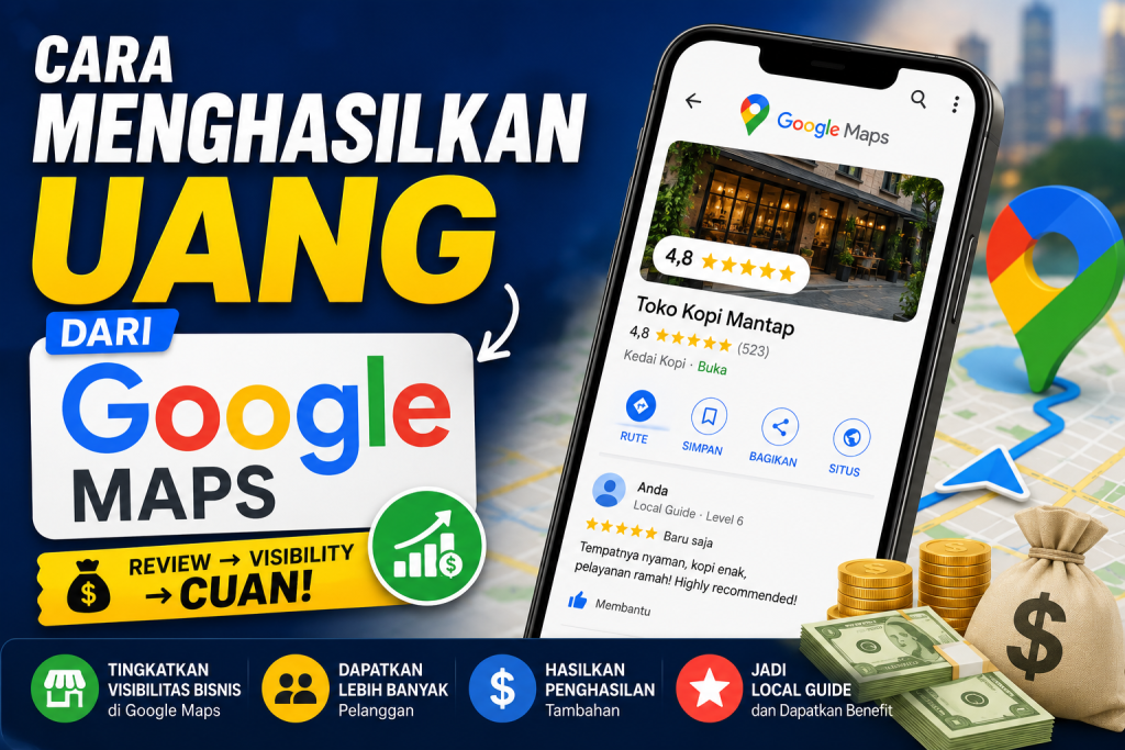 Cara Menghasilkan Uang dari Review Google Maps, Peluang Cuan yang Wajib Dicoba