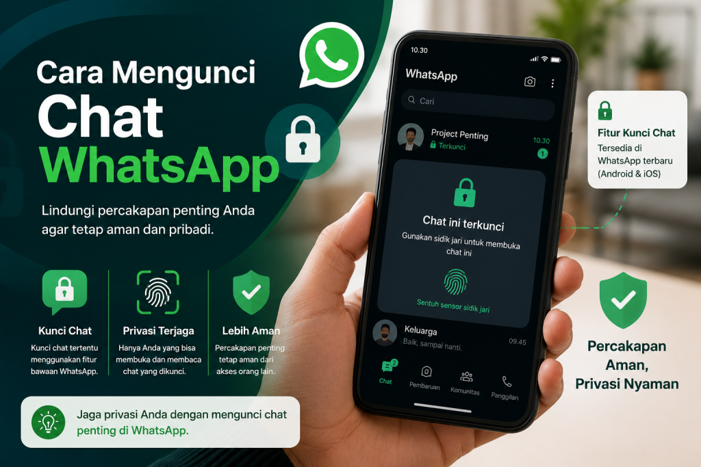 Cara Mengunci Chat WhatsApp