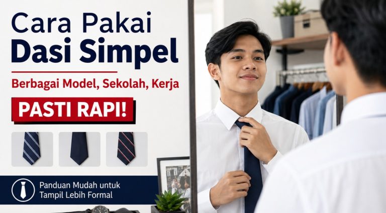 Cara Pakai Dasi Simpel Berbagai Model, Sekolah, Kerja, Pasti Rapi!