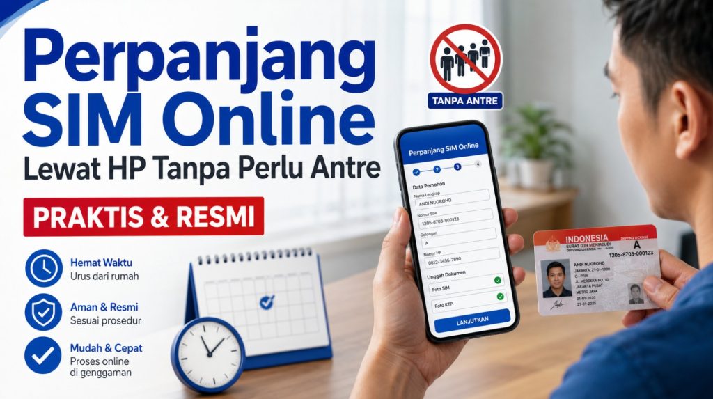 Cara Perpanjang SIM Online Lewat HP Tanpa Perlu Antre