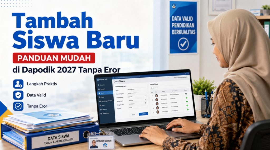 Cara Tambah Siswa Baru di Dapodik 2027 Tanpa Eror