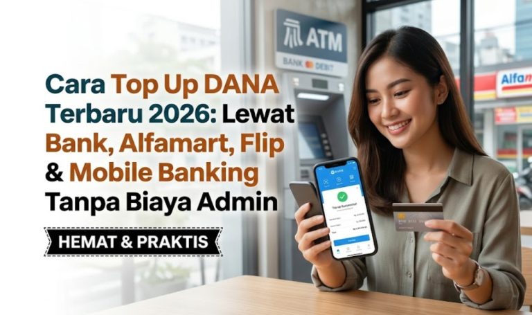 Cara Top Up DANA Terbaru 2026: Lewat Bank, Alfamart, Flip & Mobile Banking Tanpa Biaya Admin