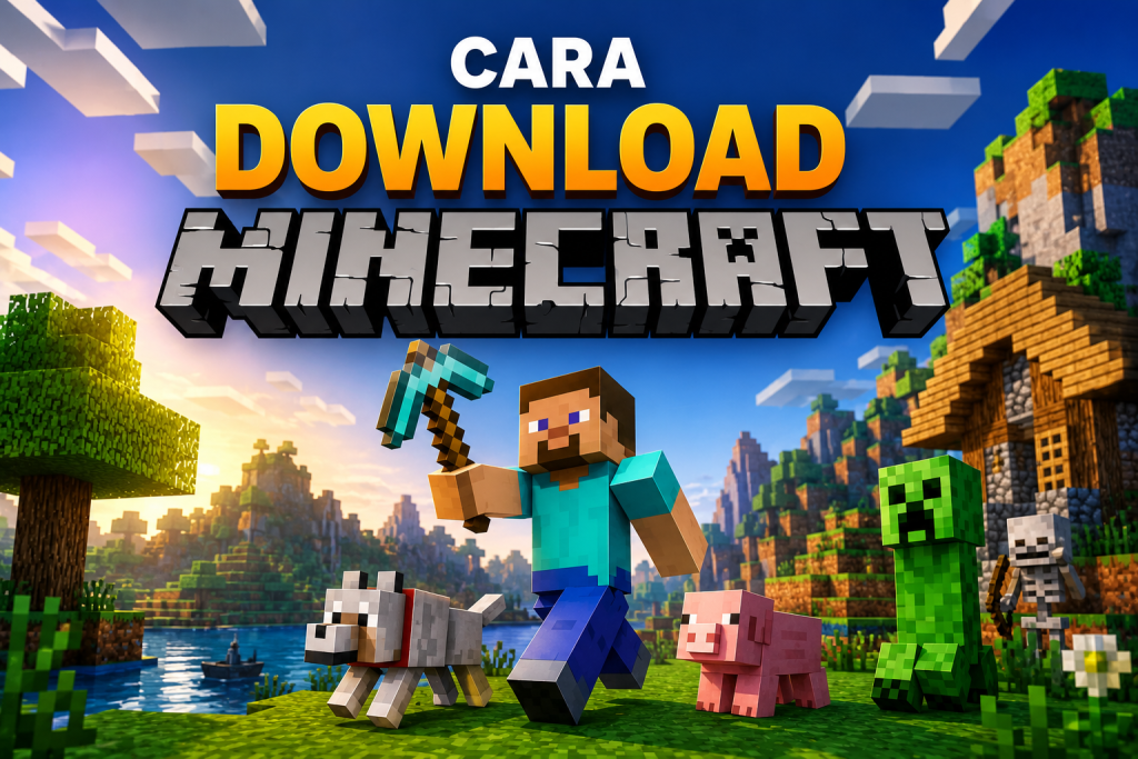 Cara download Minecraft