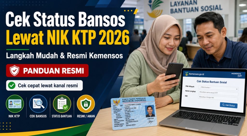 Cek Status Bansos Lewat NIK KTP 2026