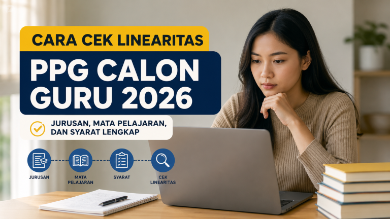 Cara Cek Linearitas PPG Calon Guru 2026: Jurusan, Mata Pelajaran, dan Syarat Lengkap