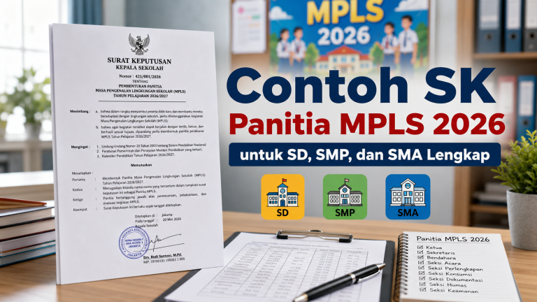 Contoh SK Panitia MPLS 2026 untuk SD, SMP, dan SMA Lengkap