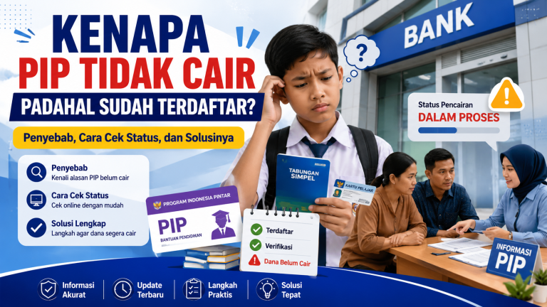 Kenapa PIP Tidak Cair Padahal Sudah Terdaftar? Ini Penyebab, Cara Cek Status, dan Solusinya
