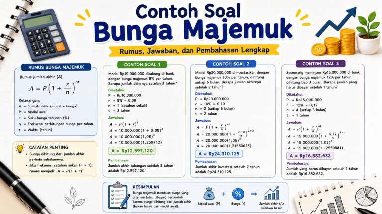 Contoh Soal Bunga Majemuk: Rumus, Jawaban, dan Pembahasan Lengkap