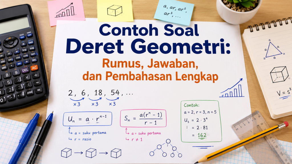Contoh Soal Deret Geometri Rumus, Jawaban, dan Pembahasan Lengkap