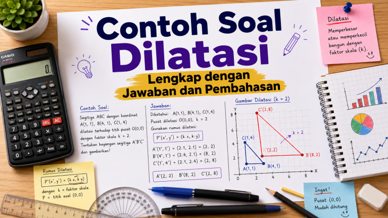 Contoh Soal Dilatasi Lengkap dengan Jawaban dan Pembahasan