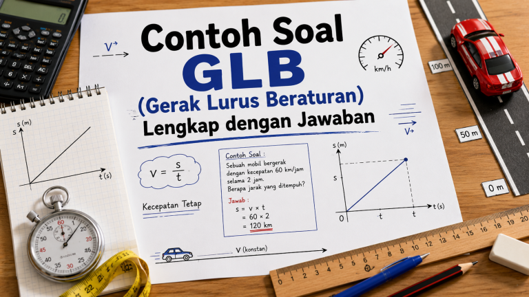 Contoh Soal GLB (Gerak Lurus Beraturan) Lengkap dengan Jawaban
