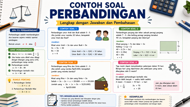 Contoh Soal Perbandingan Lengkap dengan Jawaban Terbaru
