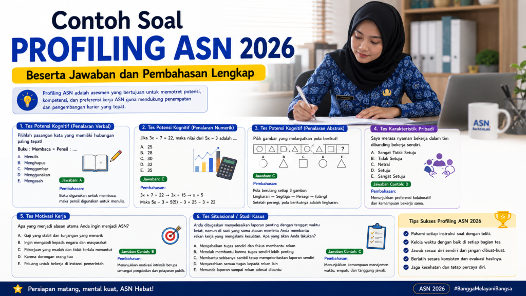 Contoh Soal Profiling ASN 2026 Beserta Jawaban Lengkap