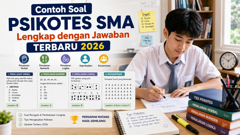 Contoh Soal Psikotes SMA Lengkap dengan Jawaban Terbaru 2026