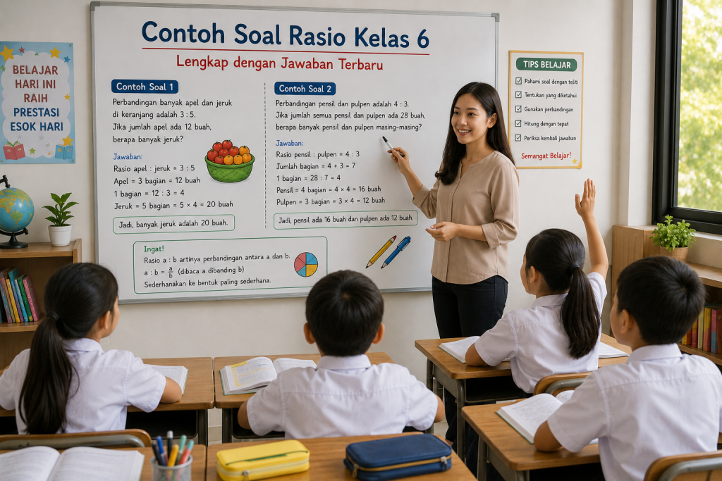 Contoh Soal Rasio Kelas 6 Lengkap dengan Jawaban Terbaru