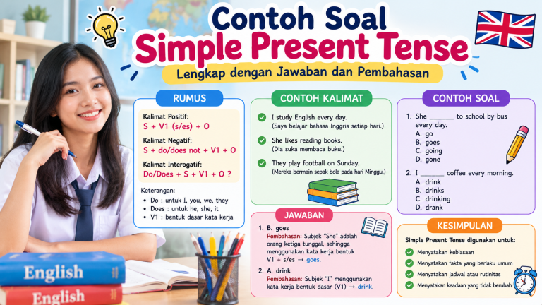 Contoh Soal Simple Present Tense Lengkap dengan Jawaban 2026