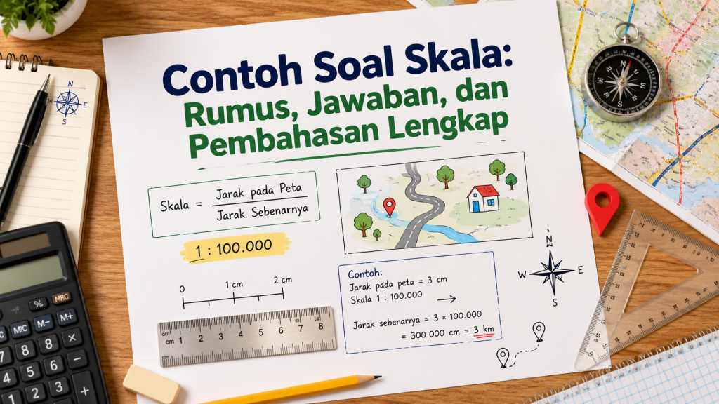 Contoh Soal Skala Rumus, Jawaban, dan Pembahasan Lengkap