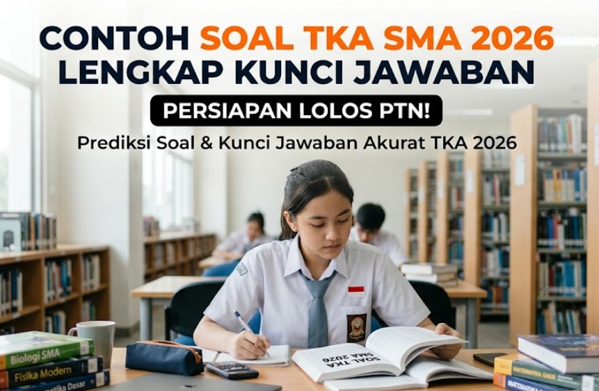 Contoh Soal TKA SMA 2026 Lengkap Kunci Jawaban