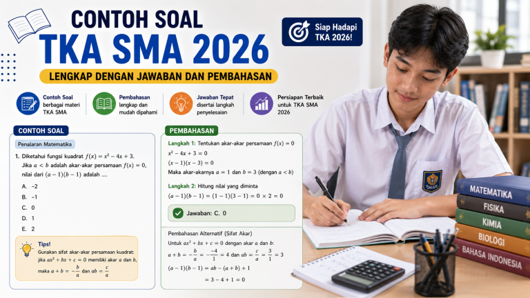Contoh Soal TKA SMA 2026 Lengkap dengan Jawaban