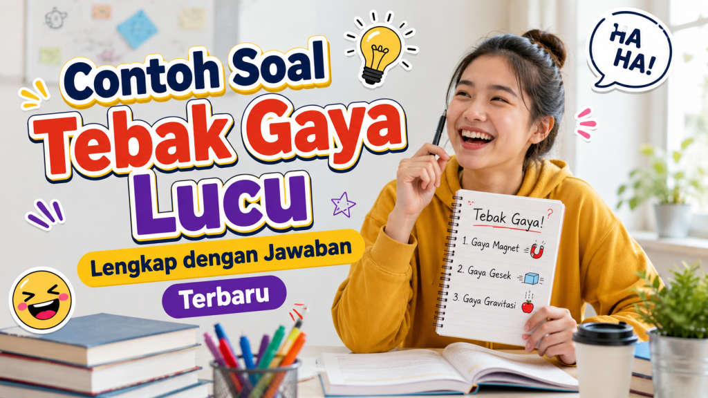 Contoh Soal Tebak Gaya Lucu Lengkap dengan Jawaban Terbaru
