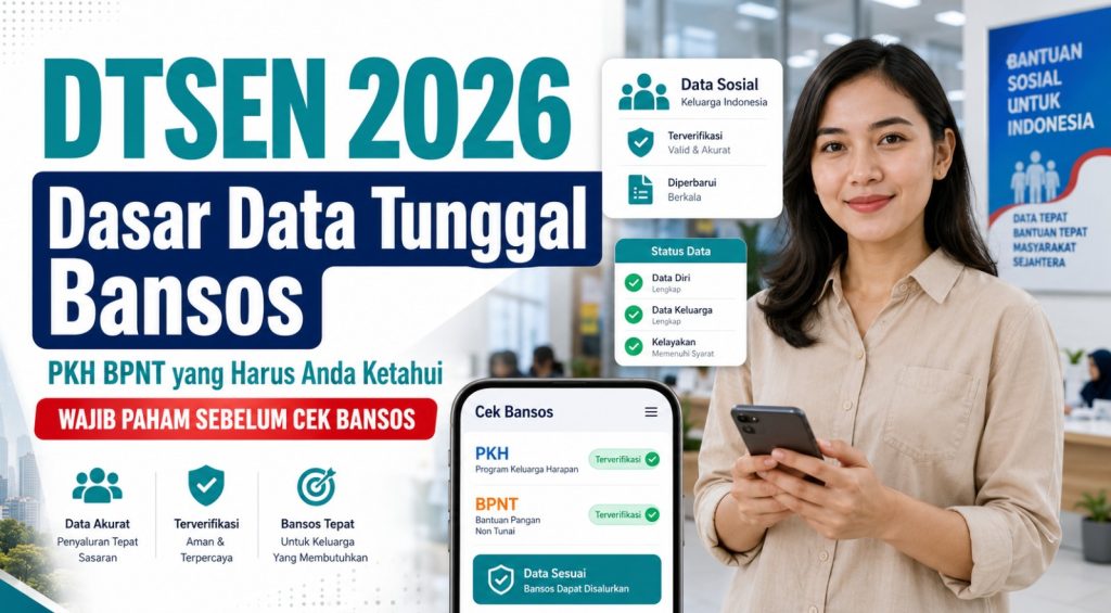 DTSEN 2026 Dasar Data Tunggal Bansos PKH BPNT yang Harus Anda Ketahui